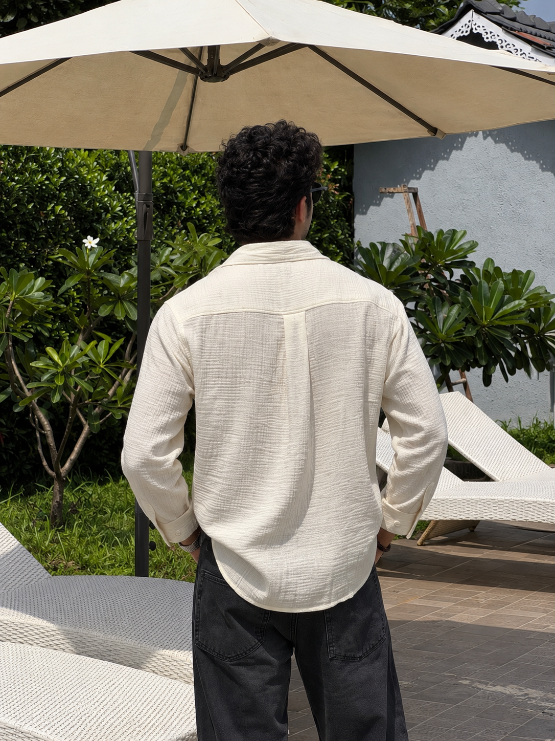 Riveria gauze shirt