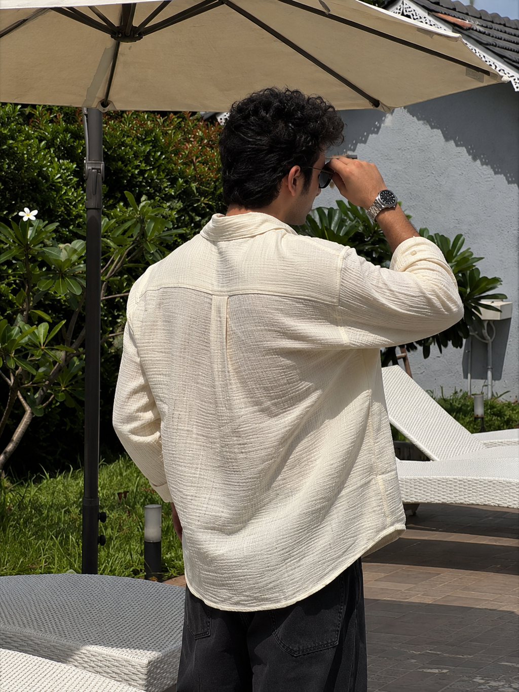 Riveria gauze shirt