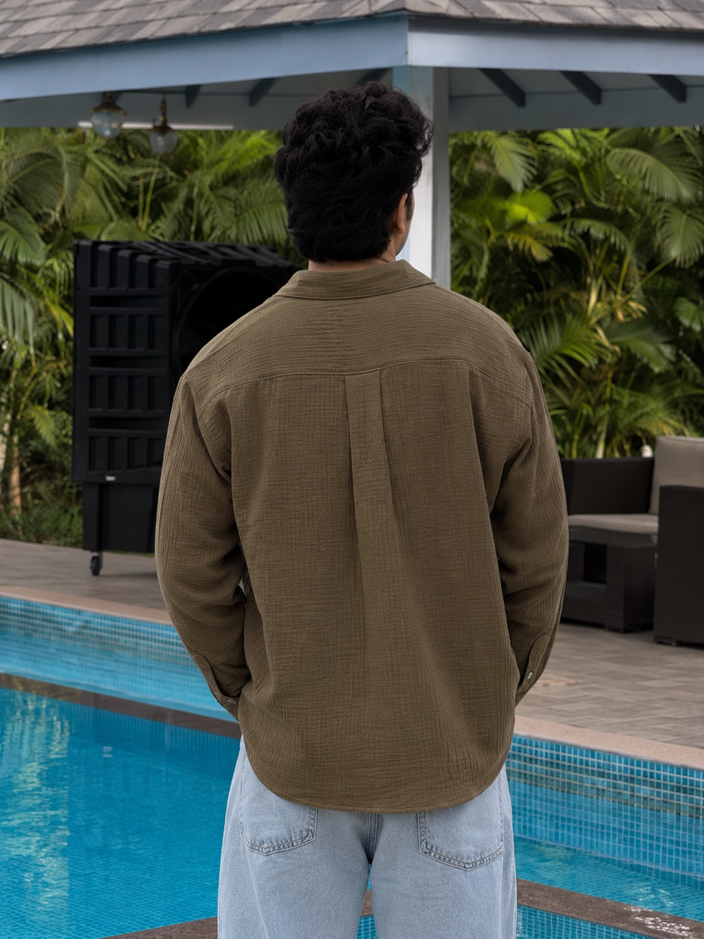 Riveria gauze shirt