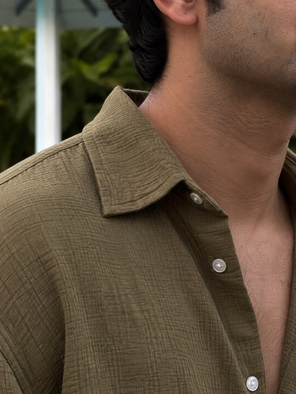 Riveria gauze shirt